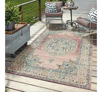 Mia's Teppiche Bliss - Alfombra para Exteriores, diseño Moderno, Resistente a la Intemperie y a los Rayos UV, para balcón, terraza y jardín de Invierno, Pero también Adecuada para Cocina o Comedor en