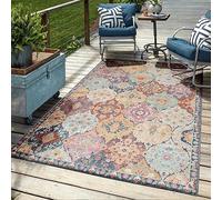 Mia's Teppiche Bliss - Alfombra para Exteriores, diseño Moderno, Resistente a la Intemperie y a los Rayos UV, para balcón, terraza y jardín de Invierno, Pero también Adecuada para Cocina o Comedor en