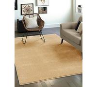 Mia's Teppiche Emely - Alfombra Moderna de Pelo Corto (17 mm), Color Gris Pardo, 80 x 150 cm
