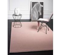 Mia's Teppiche Emma - Alfombra de salón, Pelo Corto, 120 cm, Redonda, Color Rosa