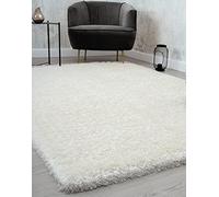 Mia's Teppiche Fiona - Alfombra para salón, Dormitorio, Color Crema, 60 x 110 cm de Alto