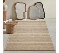 Mias Teppiche Kinsley - Alfombra de Yute Natural para Interior y Exterior, Resistente a la Intemperie, Ideal para Patio y jardín
