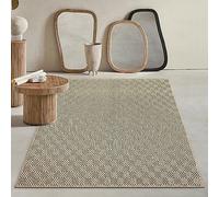 Mias Teppiche Kinsley - Alfombra de Yute Natural para Interior y Exterior, Resistente a la Intemperie, Ideal para Patio y jardín