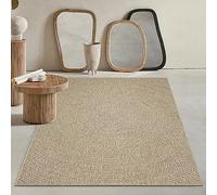 Mias Teppiche Mia's Alfombras Kinsley - Alfombra Resistente al Agua para Interior y Exterior, con Aspecto de Yute Natural, Ideal para Patio y jardín