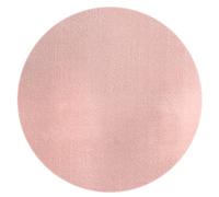 Mia's Teppiche Olivia Alfombra de salón, Rosa, 120 x 120 cm, Redonda, Moderna, Suave, Monocolor, mullida, Pelo Corto (19 mm), Antideslizante, Lavable hasta 30 Grados, 100% poliéster, 15 cm