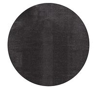 Mia's Teppiche Olivia - Alfombra para Sala de Estar, Pelo Corto, 120 cm, Color Antracita (OL3760AN120120R)