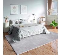 Mia's Teppiche Olivia - Alfombra para salón, 100% poliéster, 200 x 290 cm, Color Gris