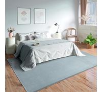 Mia's Teppiche Olivia - Alfombra para salón o Dormitorio (Lavable, 120 cm, Redonda), Color Azul