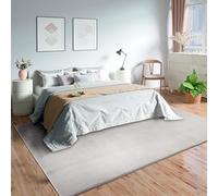 Mia's Teppiche Olivia - Alfombra para salón o Dormitorio, Lavable, 160 x 220 cm, Color Arena