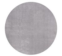 Mia's Teppiche Olivia de Pelo Corto, Redonda, 120 cm, Color Gris