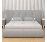miasuite i sogni italiani Antes Francés Retirable 140x190, Alto 25 cm, Losa en Memoria Espuma Alta 6 cm, a 9 Zona Ortopédico Colchón con Dispositivo Médico, Blanco