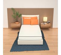 miasuite i sogni italiani Colchón Cuna 60x140 Espuma de Agua de 14 cm de Altura con Dispositivo Médico Ortopédico y Cubierta de Polialgodón Hipoalergénico y Resistente a Los Ácaros del Polvo, Para Cama Individual y Cuna