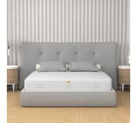 miasuite i sogni italiani Colchón de Espuma viscoelástica para Cama de Matrimonio 160 x 190 cm, Altura 20 cm - Revestimiento Aloe Vera, hipoalergénico, antiácaros, indeformable. Live H20