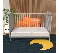 miasuite i sogni italiani Colchón por Cuna 50X140 Alto 12 cm Retirable in Agua Espuma con Dispositivo Médico Ortopédico e Saburral con Cascarón Hipoalergénico Ed Antiácaros in Aloe Vera por Cuna