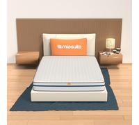 miasuite i sogni italiani Sencillo Colchón Plaza e Mezza 120x190, Alto 15 cm Ortopédico con Dispositivo Médico, Memoria Espuma da 2 cm, a 9 Zona e Losa en Aguaespuma 12 cm, Blanco