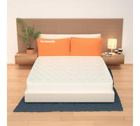 miasuite i sogni italiani Supremo Colchón Matrimonial 160x195, Alto 17 cm Ortopédico con Dispositivo Médico, Memoria Espuma da 4 cm, a 9 Zona e Losa en Aguaespuma 12 cm, Blanco