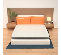 miasuite i sogni italiani Supremo Colchón Matrimonial 160x195, Alto 22 cm Ortopédico con Dispositivo Médico, Memoria Espuma da 2 cm, a 9 Zona e Losa en Aguaespuma 18 cm, Blanco