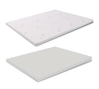 Miasuite Topper H5 Topper viscoelástico 160x190x5 cm, Tejido Aloe Vera, Sobrecolchon de Espuma con Memoria - Funda Extraíble y Lavable