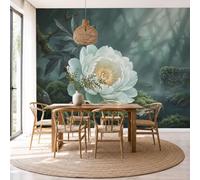 MIATCENRT Papel Pintado 450Anx315Al cm Flores Realistas Fotomurale 3D
