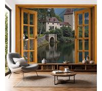 MIATCENRT Papel Pintado Fotográfico Vista Ventana Arquitectura Del Paisaje