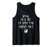 Miau, Soy un Gato, Estoy aquí para bocadillos Amante de Gatitos de Halloween Camiseta sin Mangas