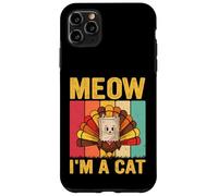 Miau Soy un Gato Gracioso Acción de Gracias Carcasa para iPhone 11 Pro MAX