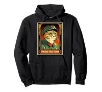 Miau Tse Tung, China, Mao Zedong, dictador, Gato Humor Sudadera con Capucha