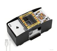 Miawtro Máquina mezcladora de tarjetas eléctrica para 1-2 cubiertas, funciona con USB y pilas, mezcladora de tarjetas, mezcladora de tarjetas, mezcladora de tarjetas para UNO, Blackjack y Texas Hold