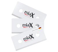 miaX - Juego de 3 Cuchillas de Cerámica, Compatibles con la Rasqueta Multiuso 2.0 - Ideales para Azulejos y Restos de Pegamento, Lavables en Lavavajillas e Inoxidables
