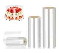 Miayical Lámina para Borde de Tartas, Transparente de Acetato, Acetato Transparente Pastel, Rollo Acetato Transparente,6/8/10cm, para decoración de Tartas,Chocolate,Mousse,Pasteles,Postres(5m)