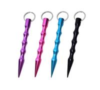 Miayical Llavero de Defensa Personal para Mujer - 4 Unidades de Autodefensa con Aleación de Aluminio, Herramienta Anti-Lobo Táctica, Martillo de Emergencia para Coche