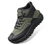 MiaZane Botas de Senderismo Altas Moda Mujer Zapatillas de Carrera Trail Resistentes Suela de Goma Antideslizante Ligero para Uso Diario,Verde,40 EU