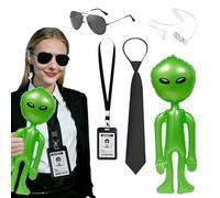 MIB Agente Disfraz Accesorios, Men In Black Disfraz Vigilante Seguridad | Accesorios para Disfraz de Espía de Servicio Secreto, para Hombres Mujeres para Halloween Carnaval Cosplay