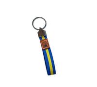 MIBANDERA Llavero del Camino de Santiago, Lona Elástica, Concha de Peregrino, 10 x 2 cm