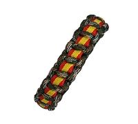 MIBANDERA Pulsera Bandera España Hombre Mujer. Pulsera Cuerda Trena con cierre. Cuerda Trena Cuero Tela España (Camuflaje 20 cm)