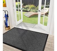 Mibao Tapete para Exteriores, Felpudo de Entrada al Aire Libre, tapete Grande Resistente para Exteriores, alfombras y tapetes de Garaje fáciles de Limpiar, Felpudo Interior y Exterior, 36 x 60