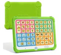 MibbyTalk - Dispositivo AAC para autismo y niños y adultos no verbales | 32 botones preestablecidos y 11 botones grabables con pegatinas y funda de silicona - para el hogar, la escuela y la terapia