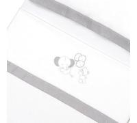 mibebestore Sábanas Minicuna, Minicuna Colecho, Moisés y Cochecito Conjunto 3 Piezas, Franela 100% Algodón, Ideal Otoño e Invierno, Dulces Sueños Blanco/Gris - Hecho en España