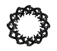 MIBELLA BEAUTY & CO Pinza de pelo en espiral para un agarre suave sin tirones - Pinza para el pelo con diseño antideslizante para un agarre seguro - Negro