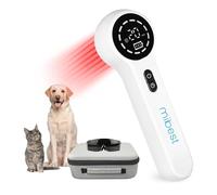 Mibest Dispositivo de Terapia de Mano, Dispositivo Veterinario láser frío, Terapia de luz para Mascotas, Animales, Perros, Gatos, se Dirige a Las articulaciones y los músculos (4 x 808 NM + 12 x 650