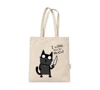 MIBO Tote Bag Aesthetic, in Cotone Biologico 100% 220 g/m², Shopper 38 x 42 cm con Manici Lunghi 70 cm, Borsa in Tela Riutilizzabile da Donna con Grafiche Originali