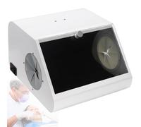 MiBoce Colector De Polvo para Chorro De Arena De Laboratorio Oral, Gabinete De Chorro Modular, con 2 Filtros, Fuente De Luz LED, Deflector De Vidrio Templado, Gestión Eficiente del Polvo