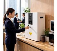 MiBoce Commercial Water Boiler 50L, Wall Mounted Instant Hot Water Dispenser with LED Control Panel, Filter & Faucet, Zoned Heating Design, Stainless Steel Inner, for Cafe, Office & Home Use