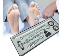 MiBoce Juego De Martillos Neurológicos, Kit De 5 Martillos De Reflejos, Martillo De Percusión para Reflejos Y Masaje Diagnóstico, Martillo De Percusión para Reflejos, Herramientas Esenciales para El