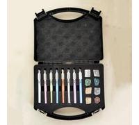 MiBoce Kit De Prueba De Dureza Mohs, Probador De Arañazos 2-9, Pluma De Prueba De Dureza, con Caja De Almacenamiento, para Identificación De Minerales Industriales, Joyas De Jade