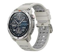 Mibro GS Pro2 Reloj Inteligente para Correr con GPS, 1,43'' Acero Inoxidable Smartwatch Hombre con Llamadas Bluetooth, Impermeable Reloj Inteligente con Altitude/Brújula para iOS Android, Beige Claro
