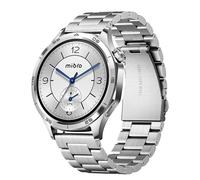 Mibro GT Reloj Inteligente para Correr con Cuerpo de Acero Inoxidable, Llamadas Bluetooth, Pantalla AMOLED de 1,43 Pulgadas, Resistente al Agua 5 ATM, Compatible con Android e iOS (Plateado)