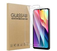 MIBZOR 2 Piezas Protector de Pantalla para Doogee Note 56/56 Plus/Pro/Doogee Note 56X / 56X Pro (6.56") Cristal Templado Dureza 9H, Antihuellas elícula protectora Transparente Vidrio Templado