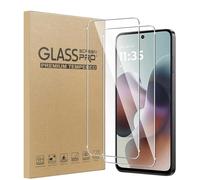 MIBZOR 2 Piezas Protector de Pantalla para Motorola Moto G56 5G / Moto G77 5G / Moto G67 5G Cristal Templado Dureza 9H, Antihuellas elícula protectora 0.33mm Ultra Transparente Premium Vidrio Templado