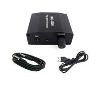 MIC-1000 Amplificador de sonido portátil de aluminio que aumenta los sonidos débiles a 1000 veces para grabaciones de teléfono con cable USB